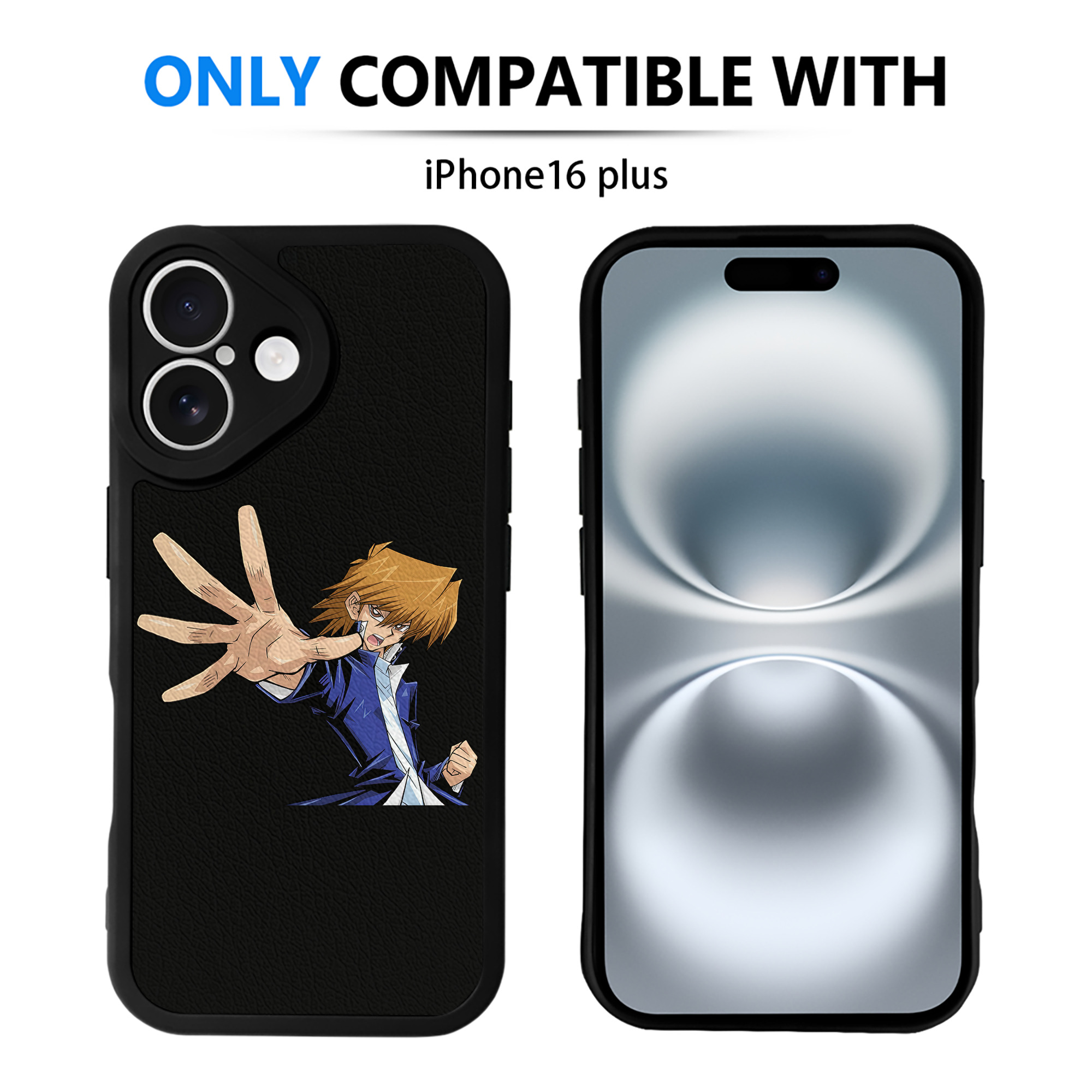遊☆戯☆王 Yu-Gi-Oh! 【iPhone 16シリーズ対応】シリコンスマホケース（レザー調） 材質：シリコン